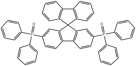 2,7-bis(diphenylphosphoryl)-9,9′-spirobi[fluorene] Structure