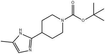 4-(4(5)-甲基-1H-咪唑-2-基)-哌啶-1-甲酸叔丁酯 结构式