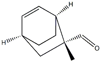 Bicyclo[2.2.2]oct-5-ene-2-carboxaldehyde, 2-methyl-, (1R,2S,4R)-rel- (9CI) Structure