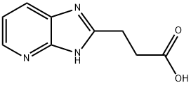 3-(2-imidazo(4,5-b)pyridine)propionic acid 化学構造式