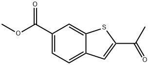 methyl 2-acetylbenzo[b]thiophene-6-carboxylate Structure