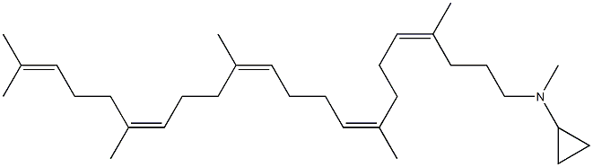 trisnorsqualene N-methylcyclopropylamine 结构式