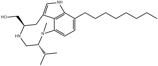 (+)-7-OCTYLINDOLACTAM V 结构式