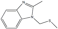 1H-Benzimidazole,2-methyl-1-[(methylthio)methyl]-(9CI) 结构式