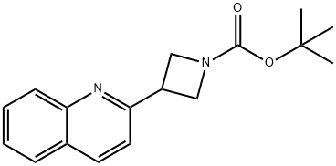 tert-butyl 3-(quinolin-2-yl)azetidine-1-carboxylate Struktur