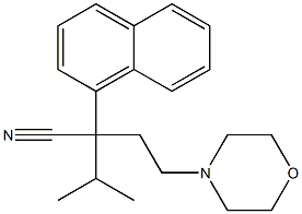 α-Isopropyl-α-(2-morpholinoethyl)-1-naphthaleneacetonitrile Structure