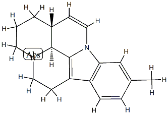 11-methyl-20,21-dinoreburnamenine 结构式
