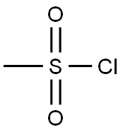 Methanesulfonyl chloride Struktur