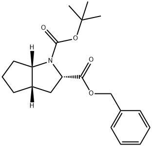 (2S,3aS,6aS)-2-benzyl 1-tert-butyl hexahydrocyclopenta[b]pyrrole-1,2(2H)-dicarboxylate(WX112249) 化学構造式