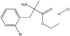 ETHYL 2-AMINO-3-(2-BROMOPHENYL)-2-METHYLPROPANOATE HCL 结构式