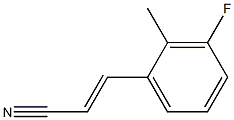 2-Propenenitrile,3-(3-fluoro-2-methylphenyl)-(9CI) Structure