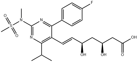 (3S,5R)-Rosuvastatin 化学構造式