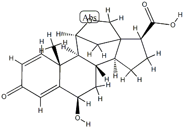 11,18-epoxy-6-hydroxy-3-oxoandrost-4-ene-17,18-carbolactone Structure