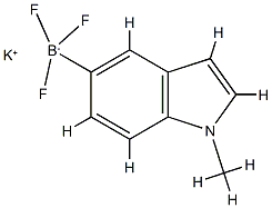 Potassium 1-methylindole-5-trifluoroborate Struktur