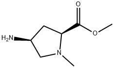 methyl (4S)-4-amino-1-methyl-L-prolinate(SALTDATA: 2HCl),1243248-53-4,结构式