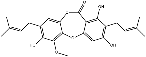 PAUCINERVIN A, 1243249-16-2, 结构式