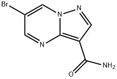 6-bromopyrazolo[1,5-a]pyrimidine-3-carboxamide(SALTDATA: FREE) Structure