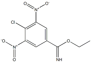 4-chloro-3,5-dinitro-benzimidic acid ethyl ester,1243360-38-4,结构式