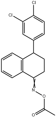 124345-15-9 1(2H)-Naphthalenone,4-(3,4-dichlorophenyl)-3,4-dihydro-, O-acetyloxime, (±-)