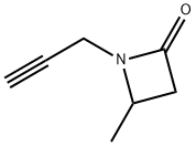 2-Azetidinone,4-methyl-1-(2-propynyl)-(9CI) Struktur