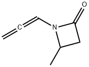 2-Azetidinone,4-methyl-1-(1,2-propadienyl)-(9CI),124443-43-2,结构式