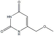 6-(甲氧基甲基)嘧啶-2,4-二醇, 124461-06-9, 结构式