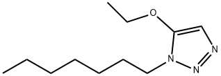 1H-1,2,3-Triazole,5-ethoxy-1-heptyl-(9CI) 化学構造式