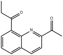 2-Acetyl-8-propionylquinoline 结构式