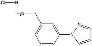 (3-(1H-ピラゾール-1-イル)フェニル)メタンアミン塩酸塩 化学構造式