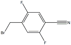 4-(溴甲基)-2,5-二氟苯甲腈 结构式