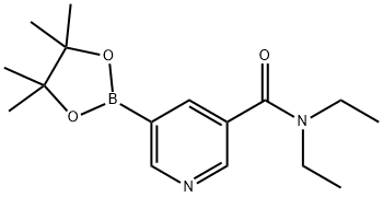 N,N-diethyl-5-(4,4,5,5-tetraMethyl-1,3,2-dioxaborolan-2-yl)nicotinaMide 结构式