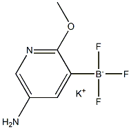 (5-氨基-2-甲氧基吡啶-3-基)三氟硼酸钾 结构式