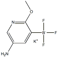 potassium (5-amino-2-methoxypyridin-3-yl)trifluoroborate Struktur