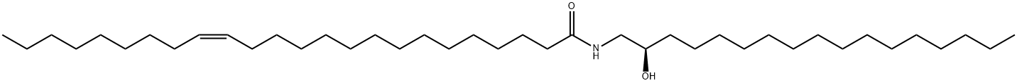 N-nervonoyl-1-desoxyMethylsphinganine (M17:0/24:1) 结构式