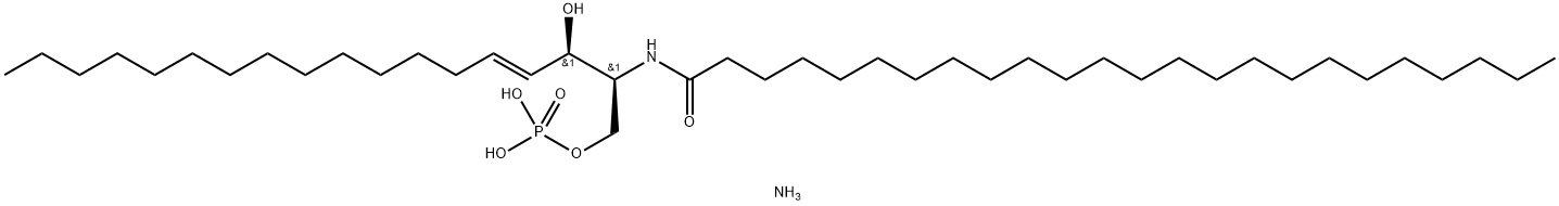 N-lignoceroyl-ceraMide-1-phosphate (aMMoniuM salt) Structure