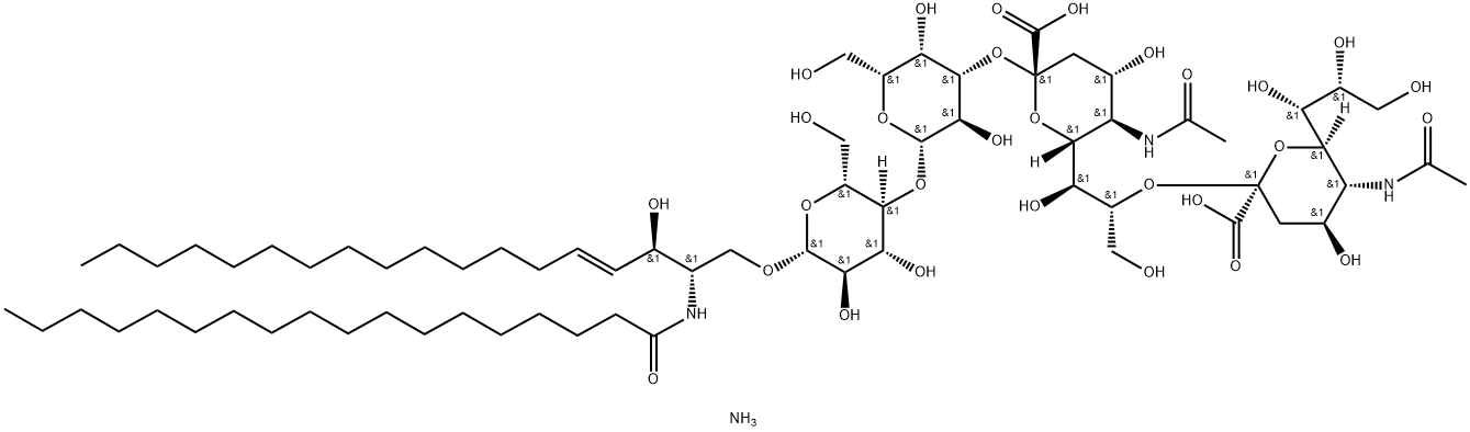 G<SUB>D3</SUB> Ganglioside (Milk, Bovine-AMMoniuM Salt) 化学構造式
