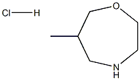 6-甲基-1,4-噁吖庚环盐酸,1246456-02-9,结构式