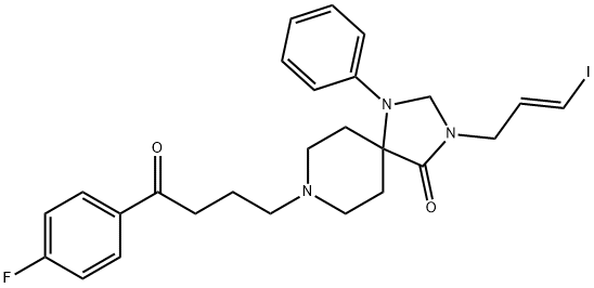 N-(iodoallyl)spiperone 结构式