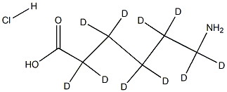 ε-Aminocaproic Acid-d10 Hydrochloride Structure