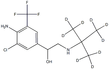Mabuterol-D9 hydrochloride Structure