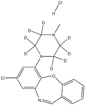Loxapine-d8 Hydrochloride 结构式