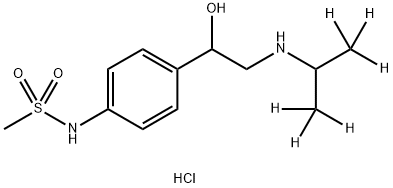 Sotalol D6 HCl 化学構造式