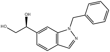 (S)-1-(1-苄基-1H-吲唑-6-基)乙烷-1,2-二醇,1247001-61-1,结构式