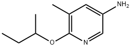 6-sec-butoxy-5-Methylpyridin-3-aMine 化学構造式