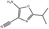 4-Oxazolecarbonitrile,5-amino-2-(1-methylethyl)-(9CI) Struktur