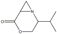4-Oxa-1-azabicyclo[4.1.0]heptan-5-one,2-(1-methylethyl)-,[1S-(1alpha,2bta,6alpha)]-(9CI) Structure