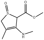 2-Thiophenecarboxylicacid,2,5-dihydro-4-methyl-3-(methylamino)-,methylester,1-oxide(9CI) Structure