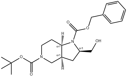 Racemic-(2R,3aS,7aR)-1-benzyl 5-tert-butyl 2-(hydroxymethyl)hexahydro-1H-pyrrolo[3,2-c]pyridine-1,5(6H)-dicarboxylate|1-苄基5-(叔丁基)(2R,3AS,7AR)-2-(羟甲基)六氢-1H-吡咯并[3,2-C]吡啶-1,5(4H)-二羧酸酯