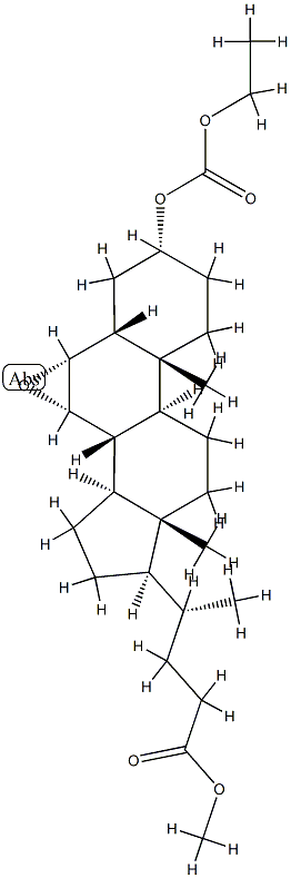 (3α,5β,6α,7α)-6,7-Epoxy-3-[(ethoxycarbonyl)oxy]cholan-24-oic Acid Methyl Ester|(3α,5β,6α,7α)-6,7-Epoxy-3-[(ethoxycarbonyl)oxy]cholan-24-oic Acid Methyl Ester