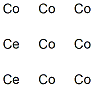 cerium, compound with cobalt (2:7) Structure